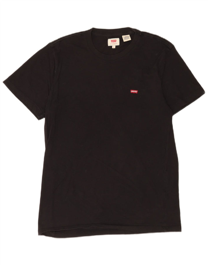 Levi's Mens T-Shirt Top Medium Black Cotton
