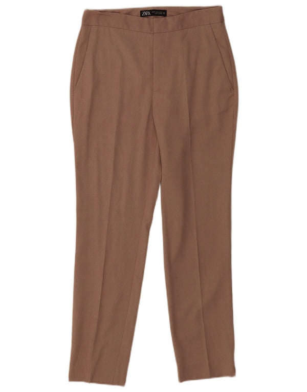 Spodnie damskie Zara Slim Chino EU 34 2XS W24 L25 Brązowy poliester
