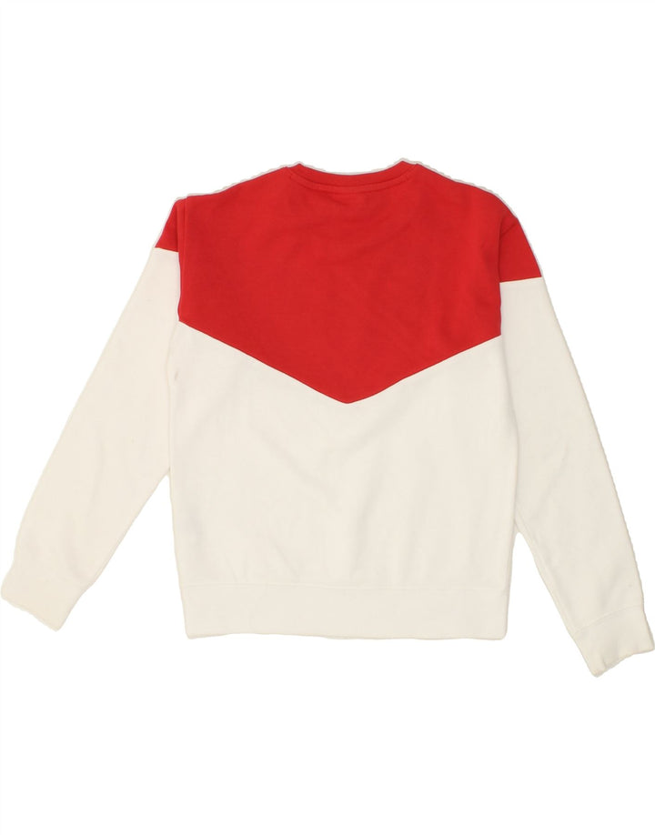 CHAMPION Boys Graphic Sweatshirt Jumper 11-12 Years  Large  White Vintage Champion and Second-Hand Champion from Messina Hembry 