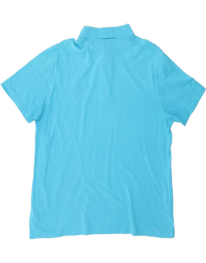 PUMA Mens Polo Shirt Large Blue Cotton Vintage Puma and Second-Hand Puma from Messina Hembry 