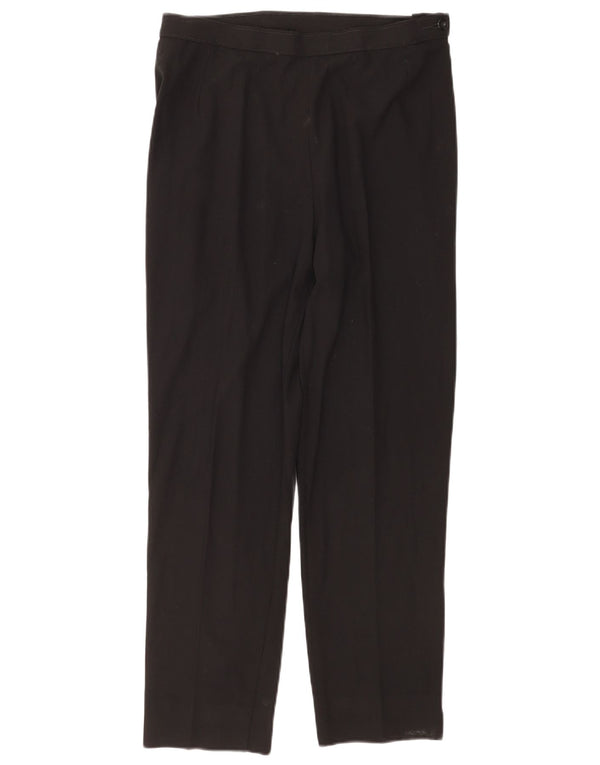 Marks & Spencer Damen Gerade Freizeithose UK 14 Large W32 L29 Schwarz