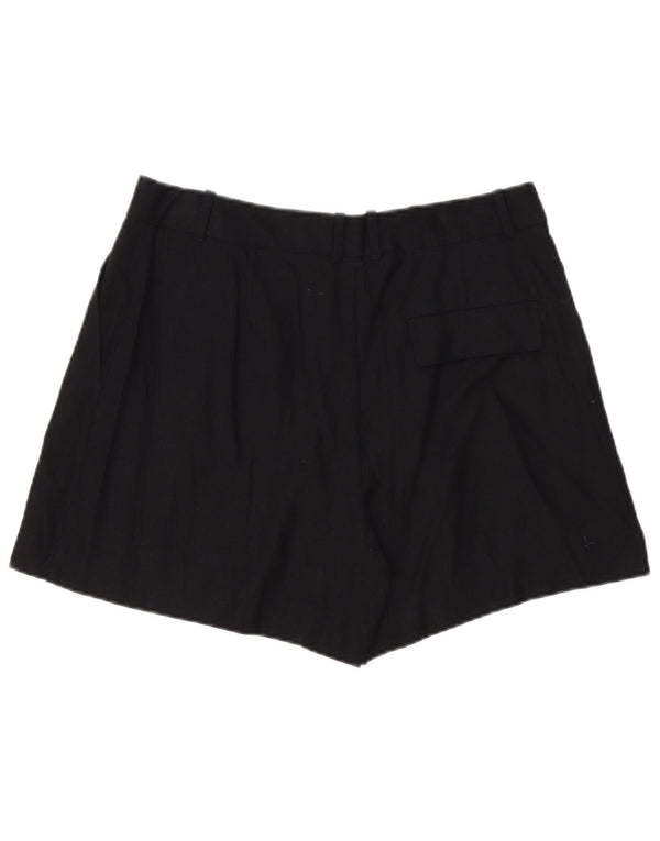 Zara Short Chino Femme Large W32 Lin Noir