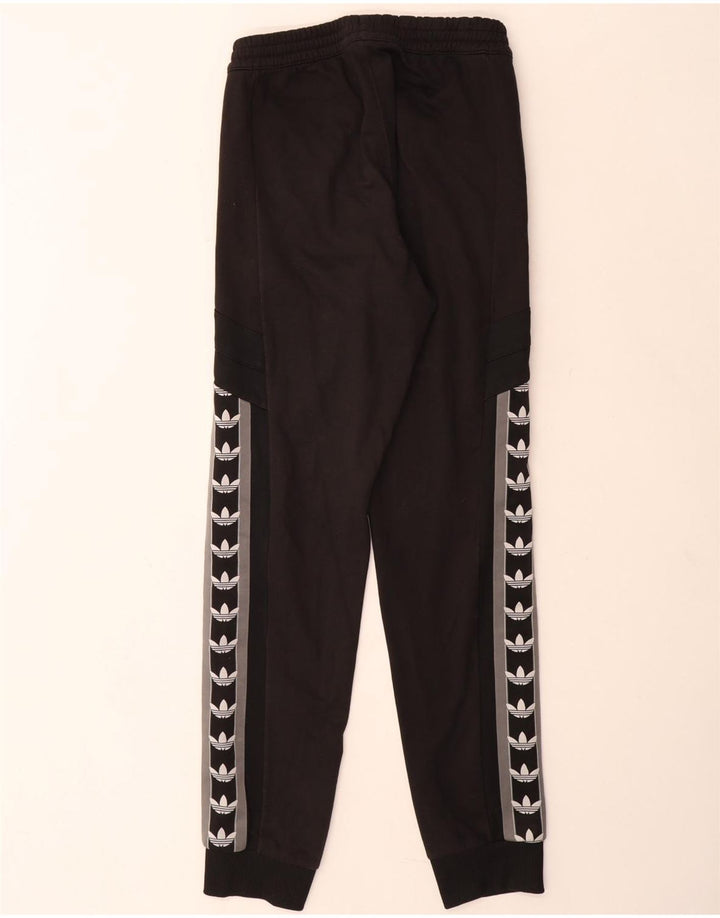 Adidas Mens Graphic Tracksuit Trousers Joggers Small  Black Polyester
