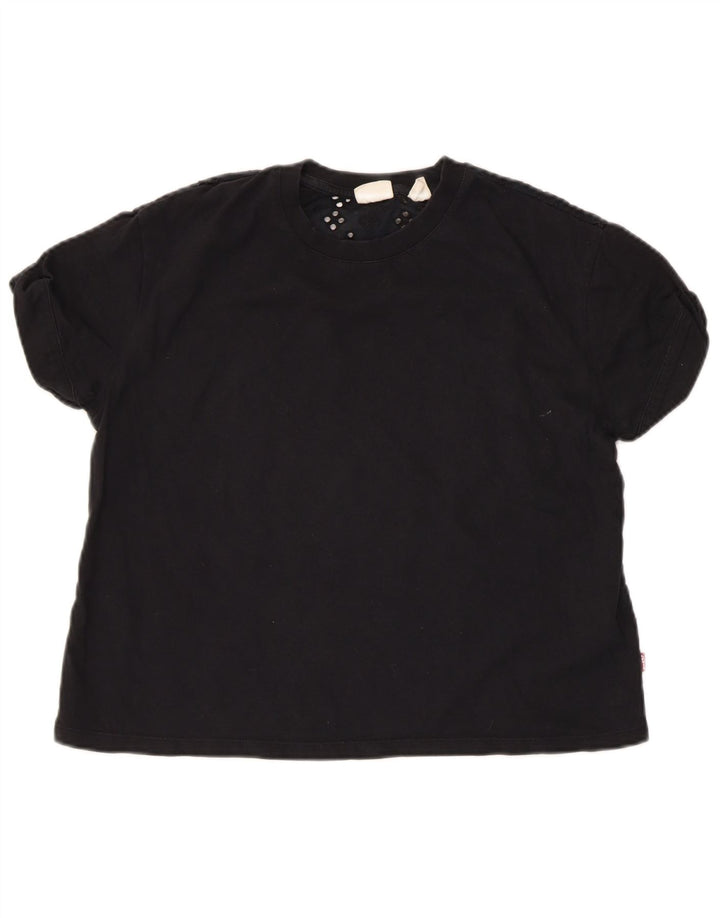 LEVI'S Womens Blouse Top One Size Black Cotton