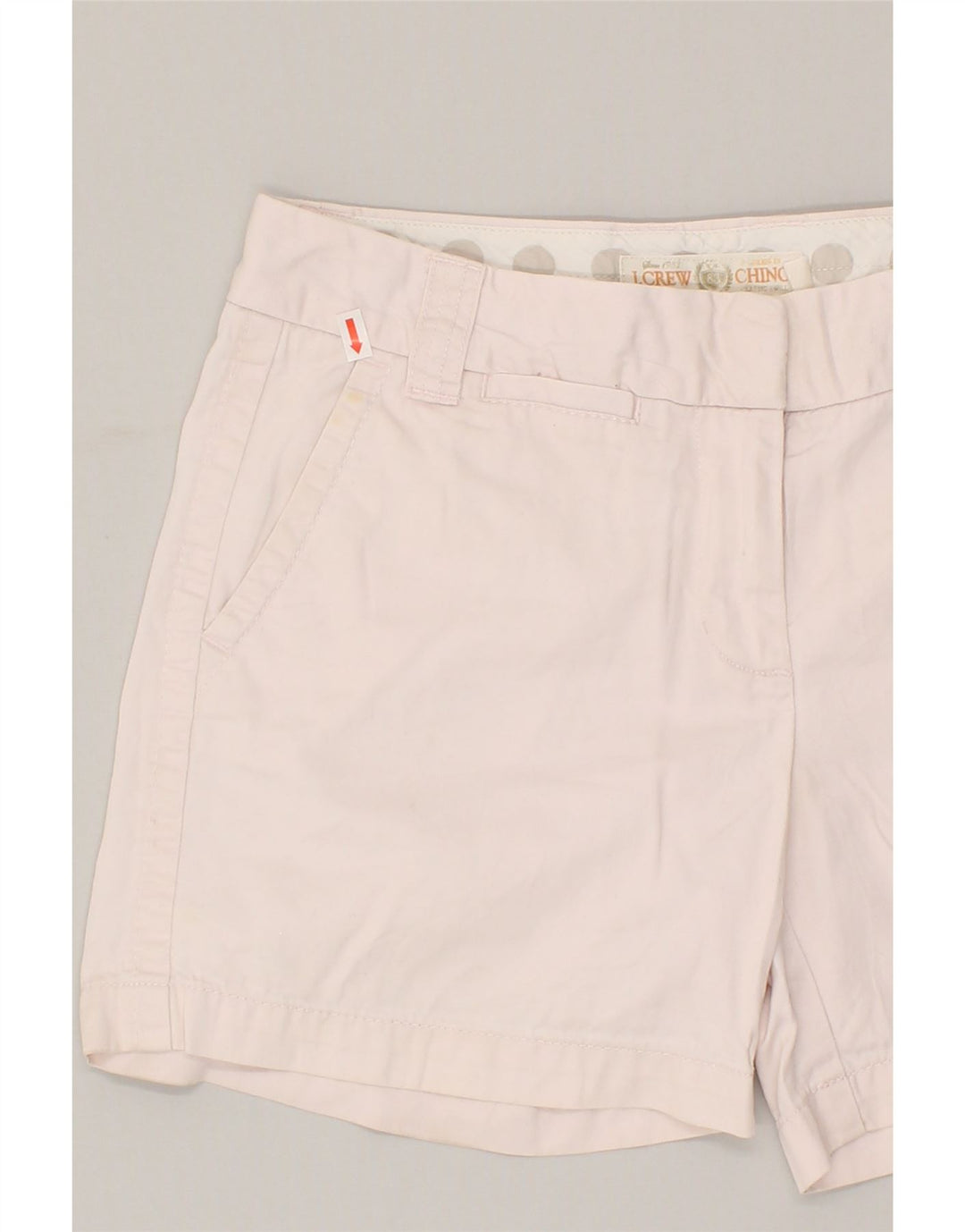 J. CREW Womens Chino Shorts US 4 Small W30  Pink Cotton | Vintage J. Crew | Thrift | Second-Hand J. Crew | Used Clothing | Messina Hembry 