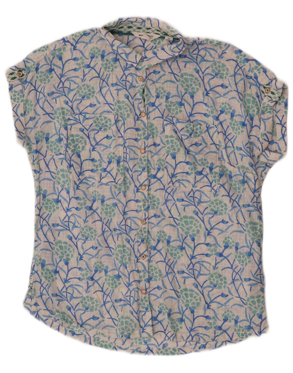 Camicia a maniche corte da donna White Stuff UK 12 Cotone floreale medio