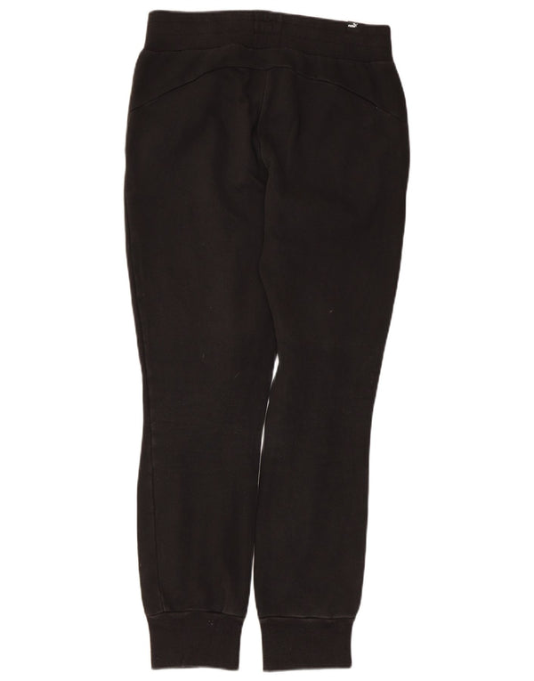 Puma Damen Trainingshose Jogger UK 10 Small Schwarz Baumwolle