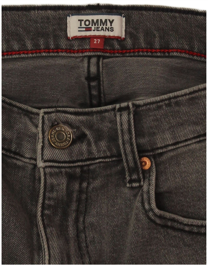 Tommy Hilfiger Womens Denim Shorts W27 Small  Grey Cotton