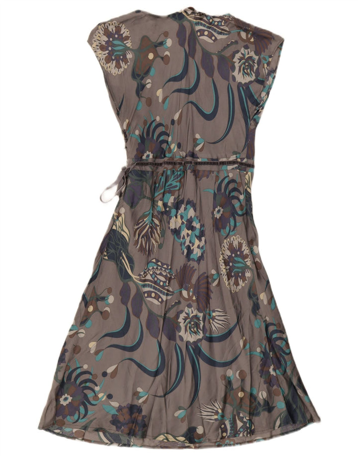 Max & Co. Robe portefeuille pour femme UK 8 Small Gris Floral
