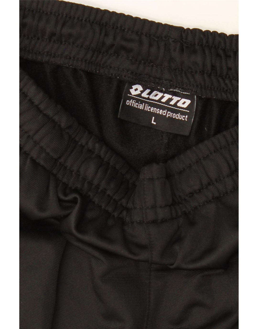 LOTTO Mens Tracksuit Trousers Joggers Large Black Polyester Vintage Lotto and Second-Hand Lotto from Messina Hembry 