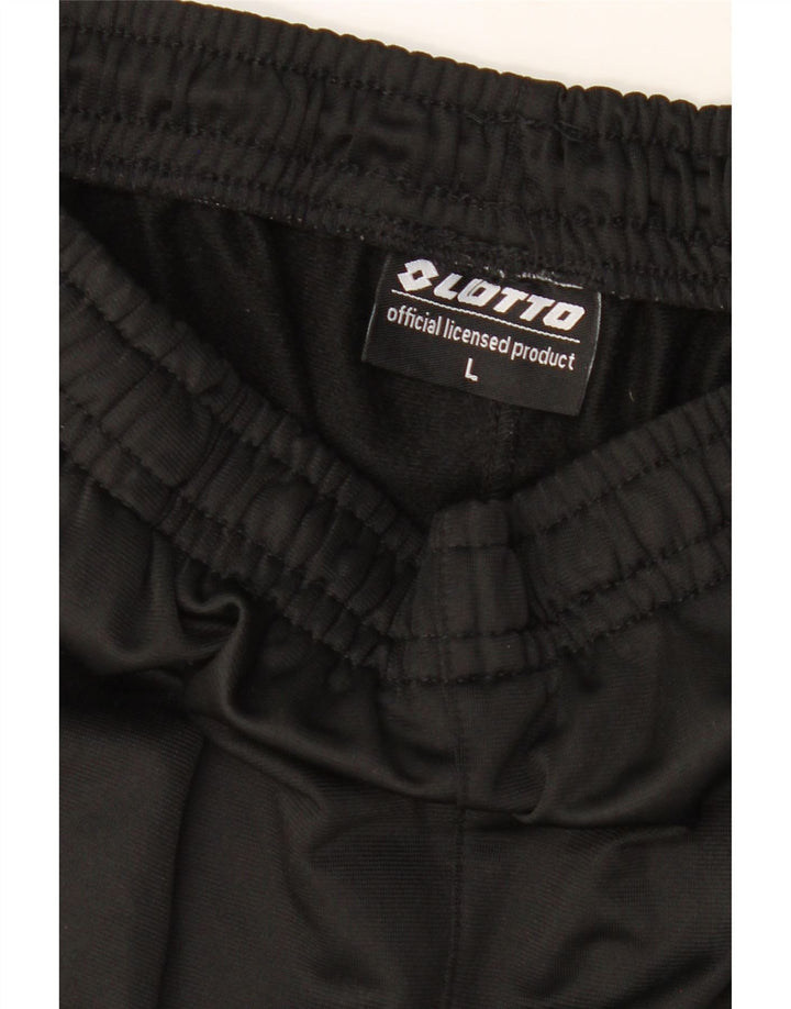 LOTTO Mens Tracksuit Trousers Joggers Large Black Polyester Vintage Lotto and Second-Hand Lotto from Messina Hembry 