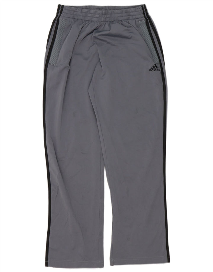 Pantaloni da tuta Adidas da uomo piccoli in poliestere grigio