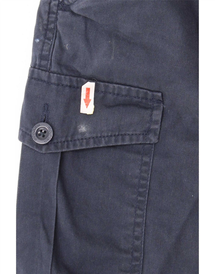 Mountain Warehouse Mens Regular Cargo Shorts W36 Large Navy Blue Cotton