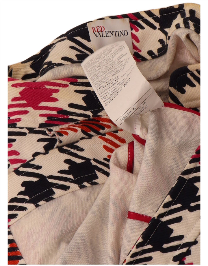 Red by Valentino Womens Crop Blazer Jacket IT 42 Medium Multicoloured