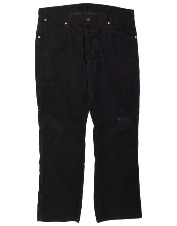 Wrangler Mens Dayton Straight Cordhose W34 L30 Marineblaue Baumwolle