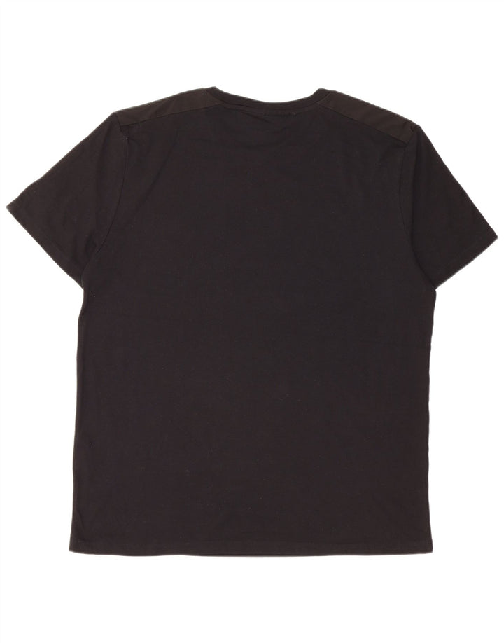 Dkny Mens T-Shirt Top Large Black Cotton