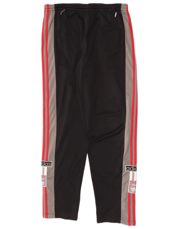 Adidas Mens Graphic Tracksuit Trousers Large Black Colourblock Sports