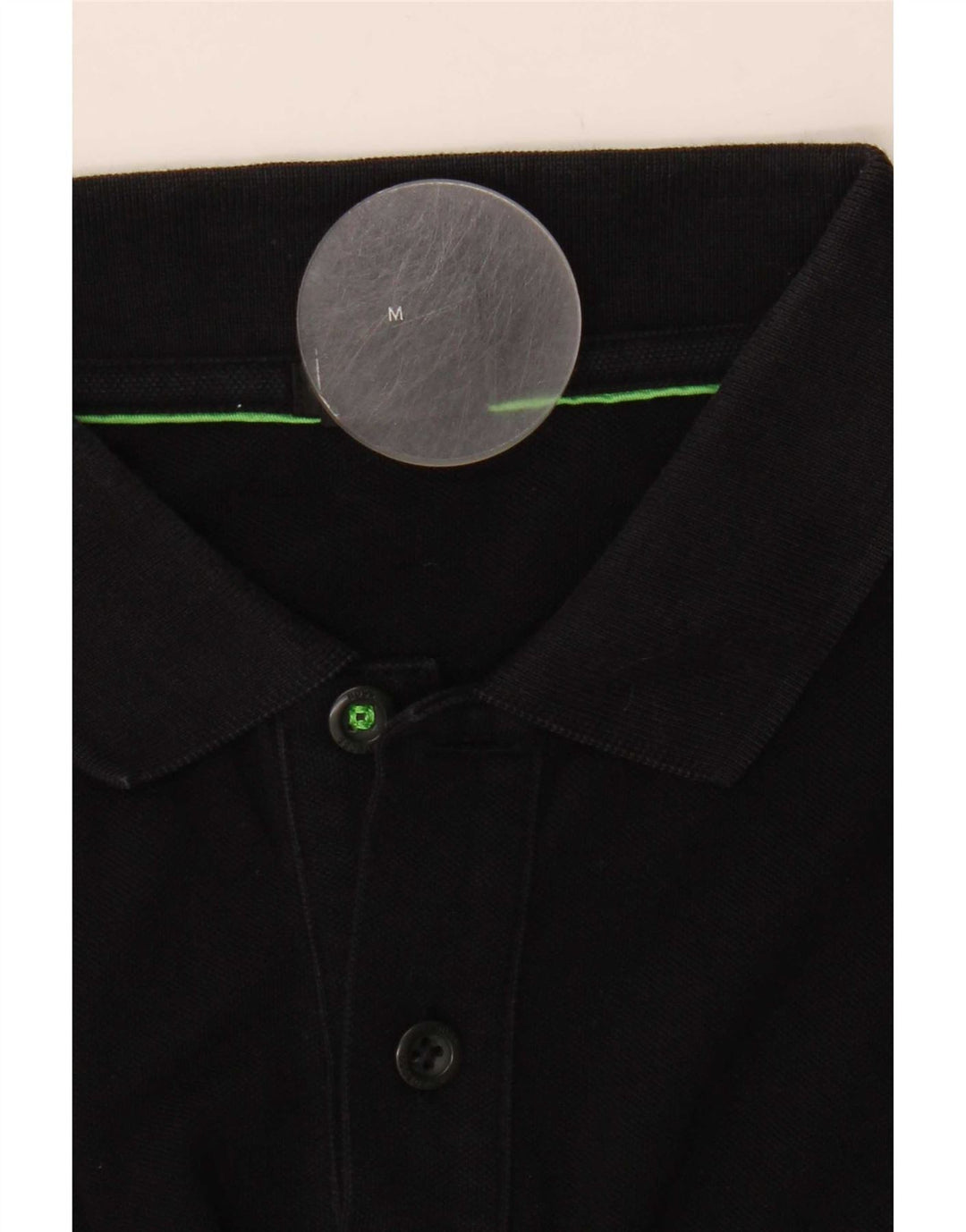 Hugo Boss Herren-Poloshirt mit normaler Passform, Mittelschwarz