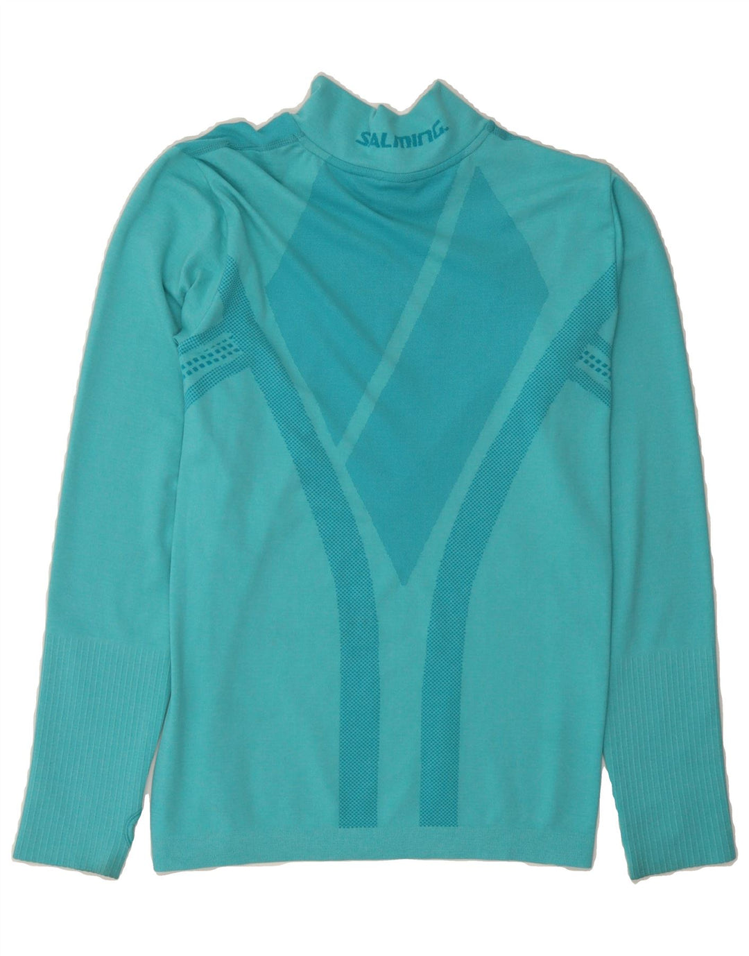 VINTAGE Womens Zip Neck Pullover Tracksuit Top UK 14 Medium Blue Vintage Vintage and Second-Hand Vintage from Messina Hembry 