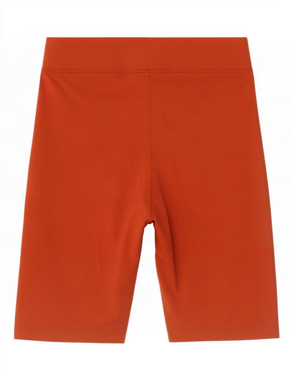 Nike Damen Slim Fit Sportshorts UK 4 XS Orange Baumwolle Sport