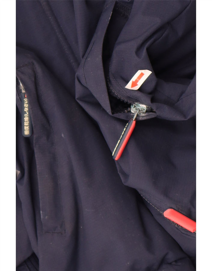 Superdry Graphic Windbreaker Jacket UK 10 Small Navy Blue