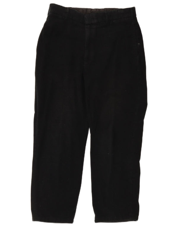 Pantaloni chino dritti da uomo vintage W34 L26 in cotone nero