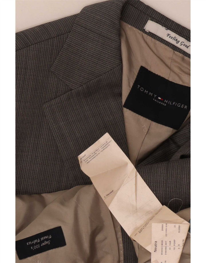 Tommy Hilfiger Chaqueta tipo blazer de 2 botones para hombre IT 54 2XL Lana virgen gris