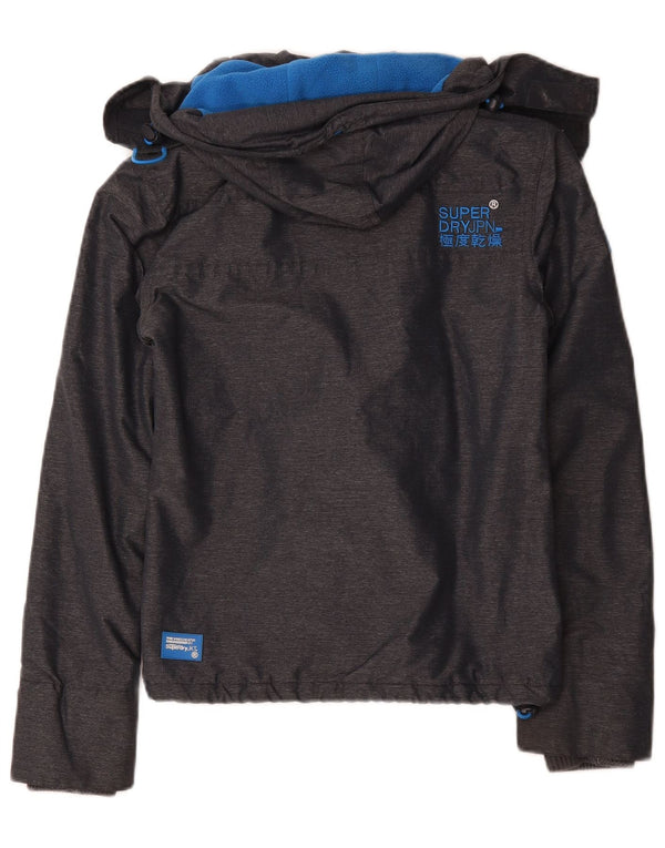 Superdry Windcheater vindjakke med hætte til kvinder UK 6 XS Grå