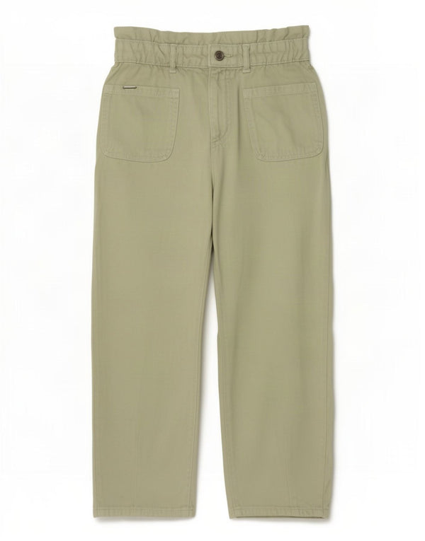 Pantaloni casual affusolati a vita alta da donna Zara EU 38 Small W28 L25 Grigio