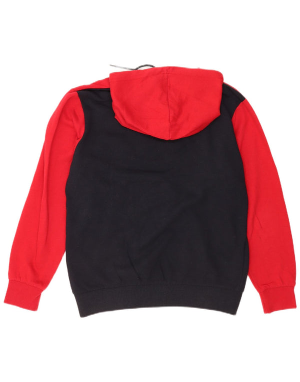 Jack & Jones Pull à capuche graphique pour homme en coton color block Rouge Large