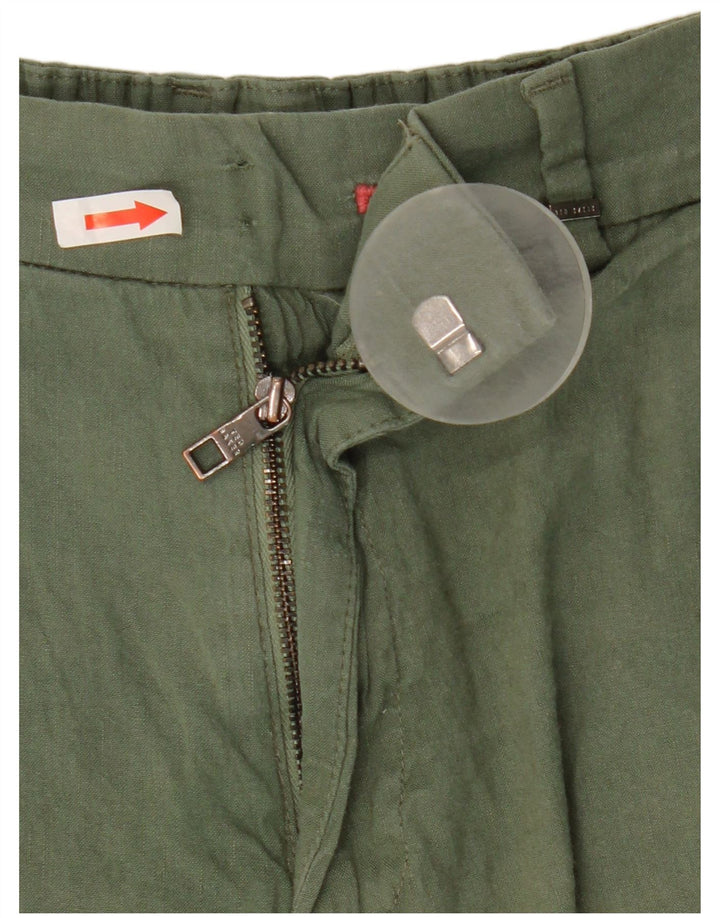 Ted Baker Mens Chino Shorts W32 Medium  Green Modal