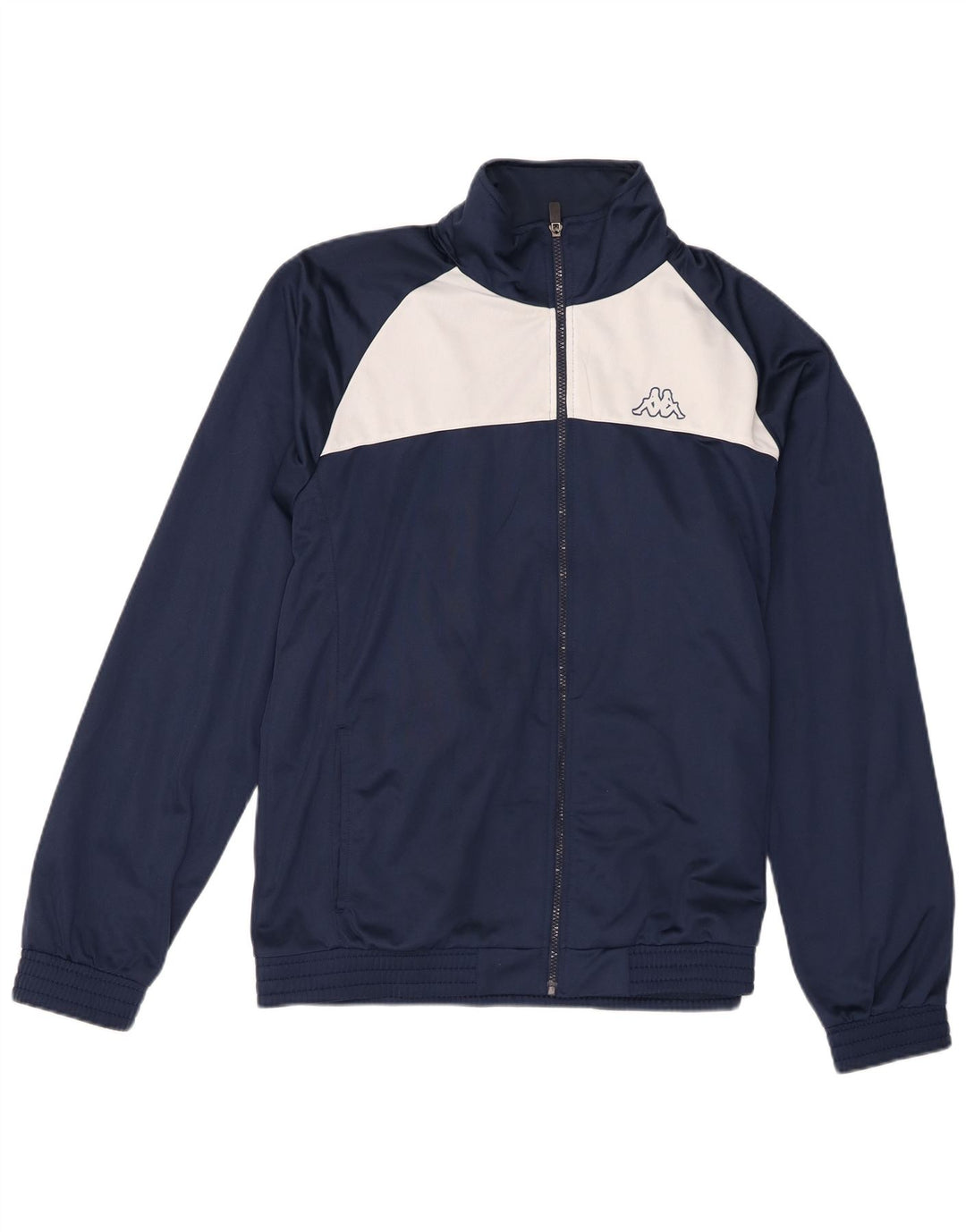 Kappa Mens Tracksuit Top Jacket XL Navy Blue Colourblock Polyester