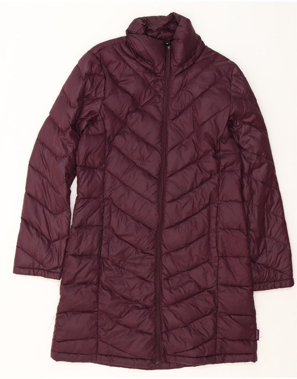 Calvin Klein Dame Polstret Frakke UK 14 Medium Burgundy Nylon
