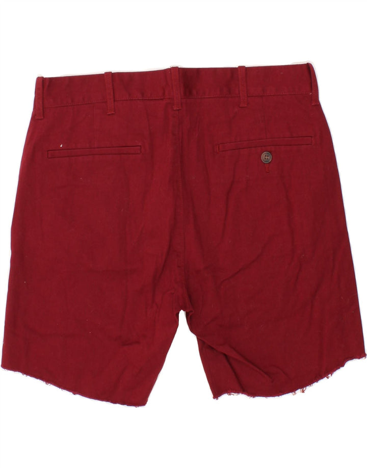J. CREW Mens Slim Chino Shorts W30 Medium Burgundy Vintage J. Crew and Second-Hand J. Crew from Messina Hembry 