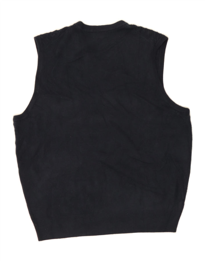 DOCKERS Mens Vest Tank Top Large Navy Blue Acrylic Vintage Dockers and Second-Hand Dockers from Messina Hembry 