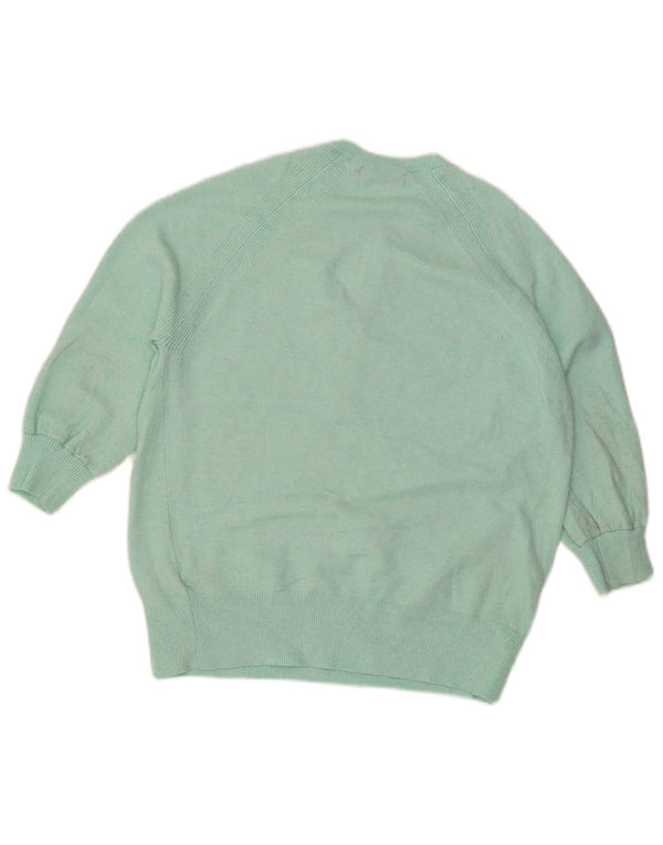 Marks & Spencer Damen-Pullover mit 3/4-Ärmeln und Knopfkragen, Gr. 10, kleine Gr