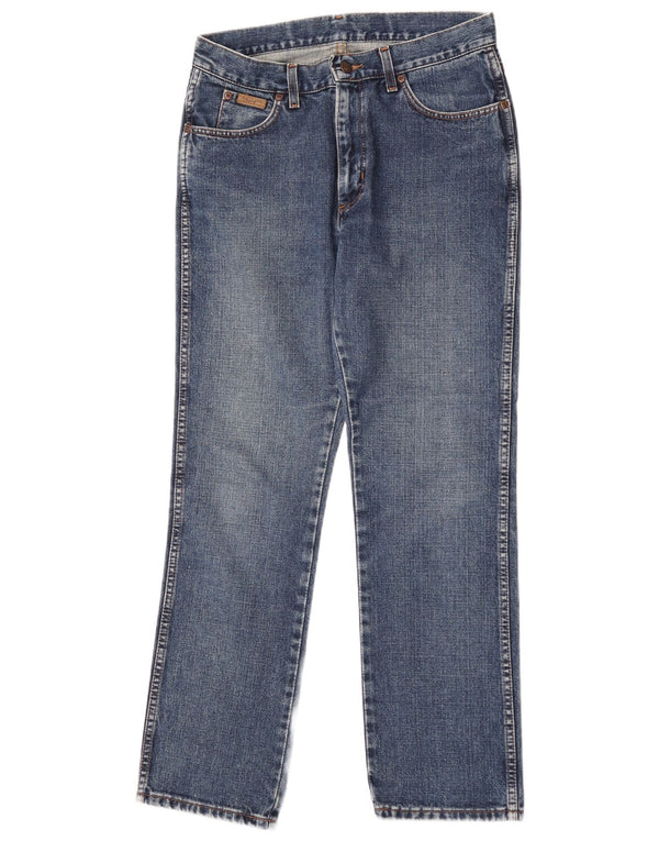 Wrangler Womens Grace Straight Jeans W31 L30 Blaue Baumwolle