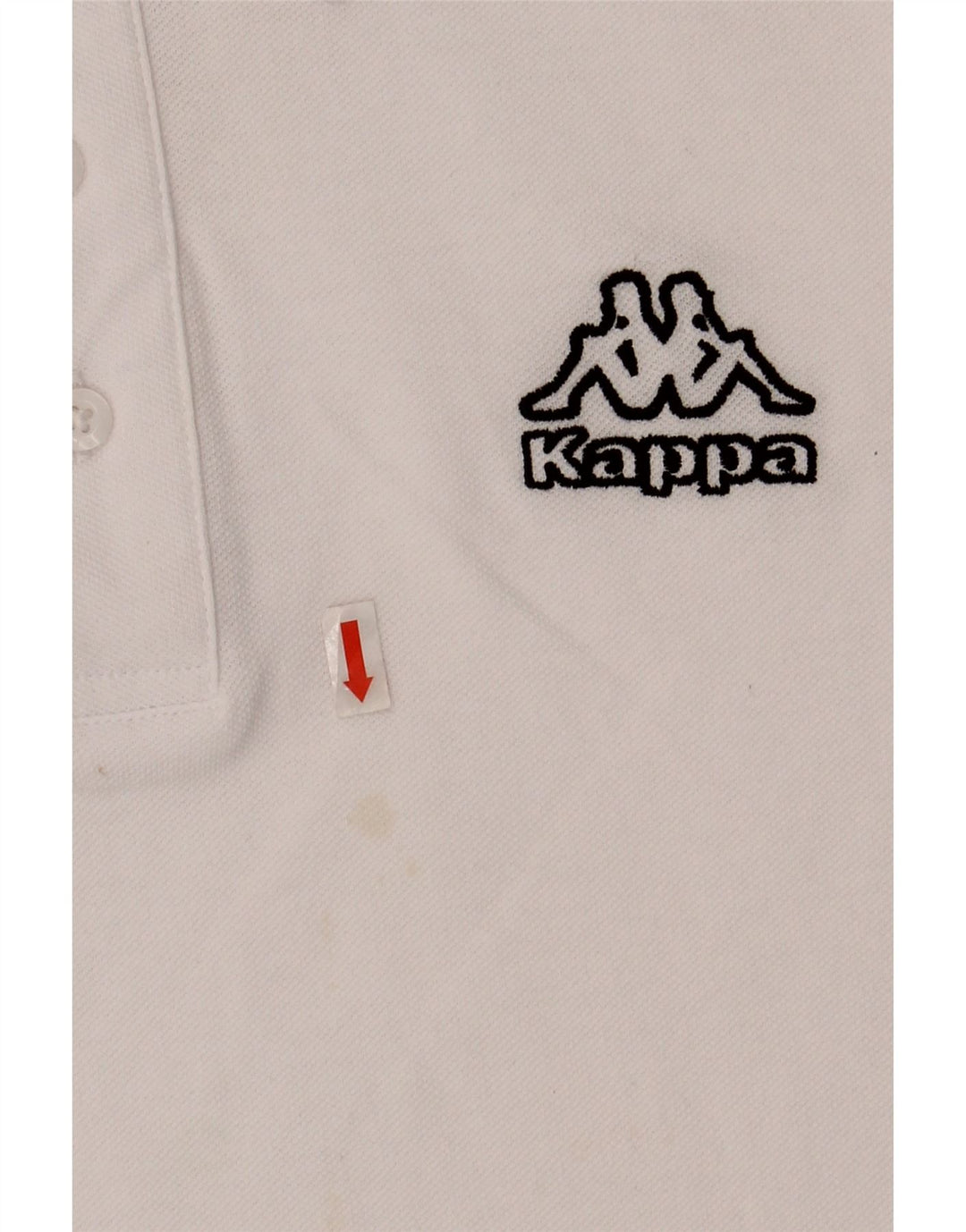 KAPPA Mens Polo Shirt Large White Cotton Vintage Kappa and Second-Hand Kappa from Messina Hembry 