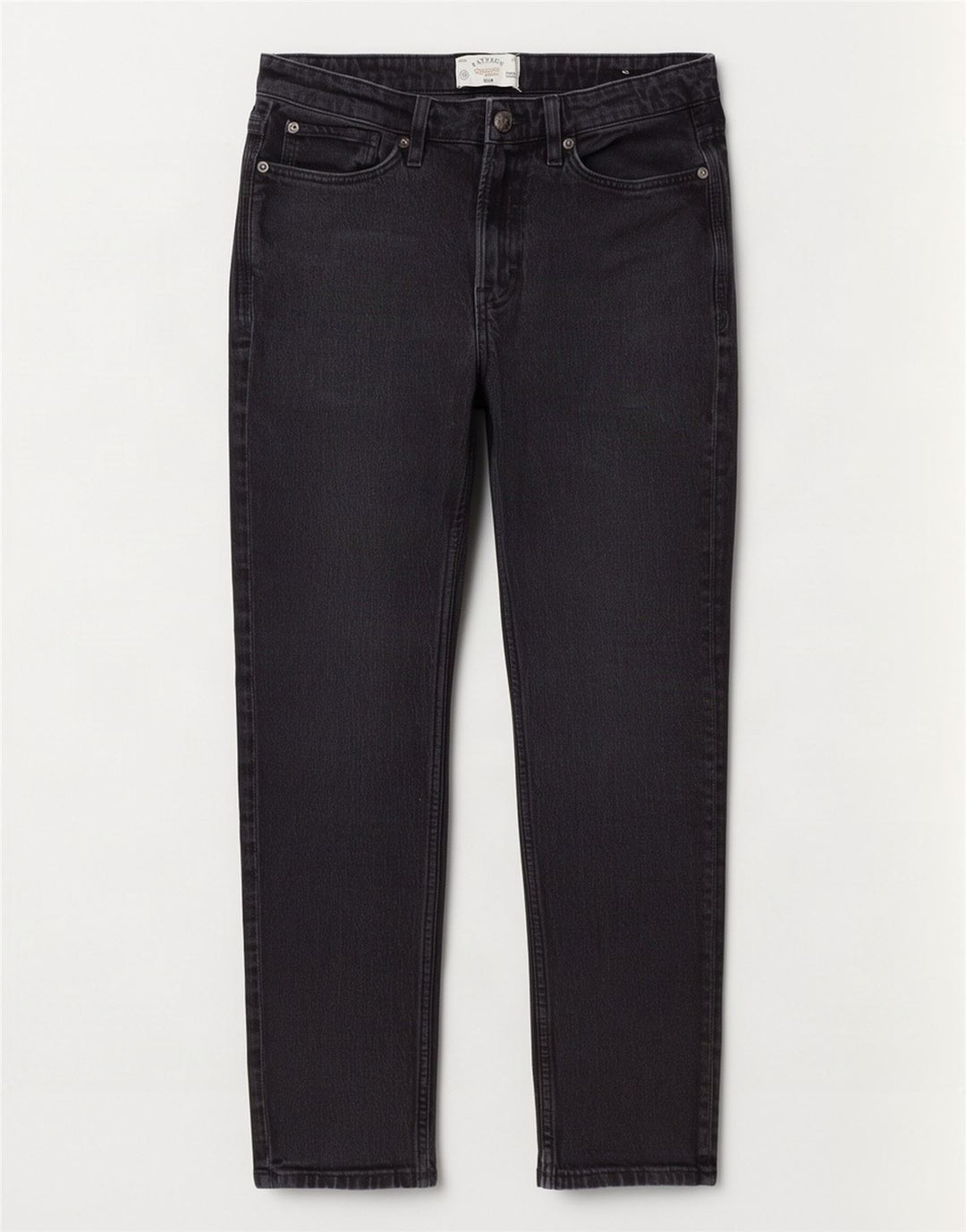 Męskie jeansy slim fit Fat Face W30 L30 Czarne bawełniane