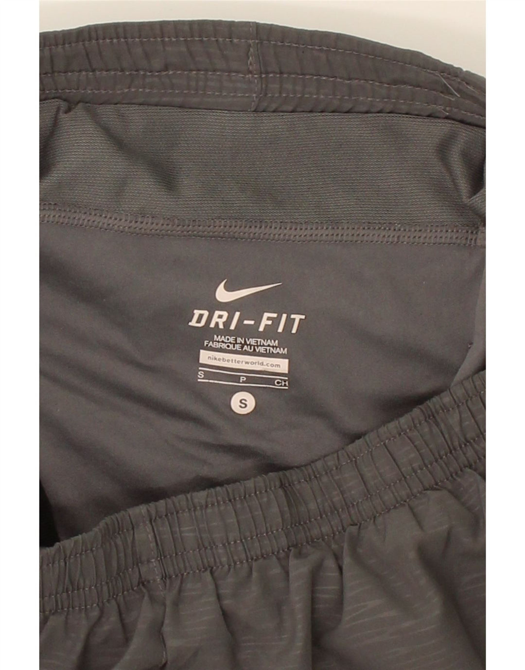NIKE Womens Dri Fit Sport Shorts UK 10 Small  Grey Polyester Vintage Nike and Second-Hand Nike from Messina Hembry 