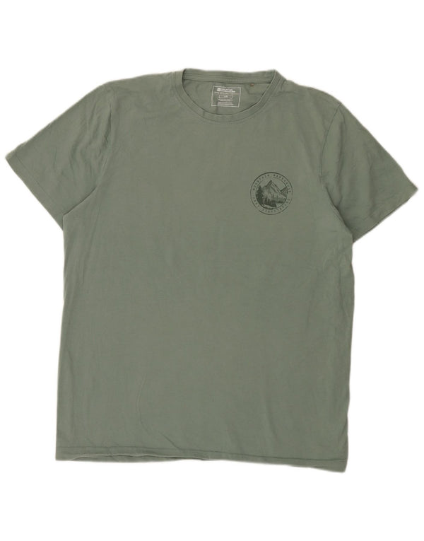 Mountain Warehouse T-shirt graphique pour homme en coton vert Taille L