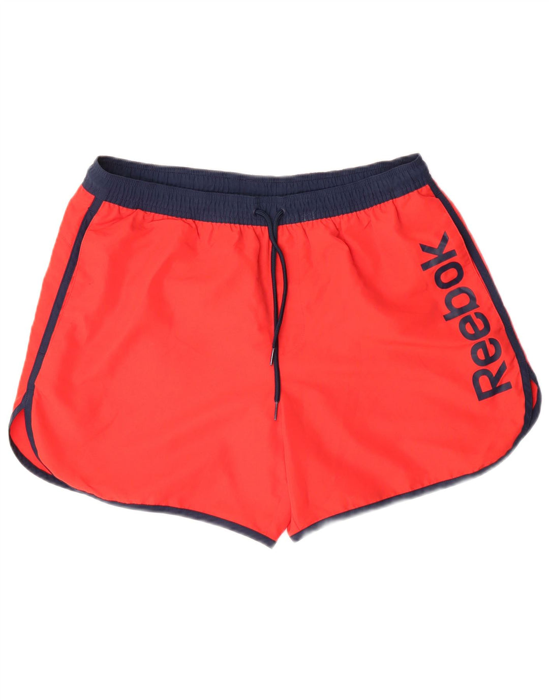 Pantaloni scurți sport grafic REEBOK pentru bărbați, poliester roșu mediu