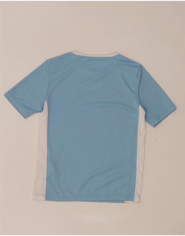 Maglietta Adidas Aeroready da ragazzo, 9-10 anni, in poliestere color block blu