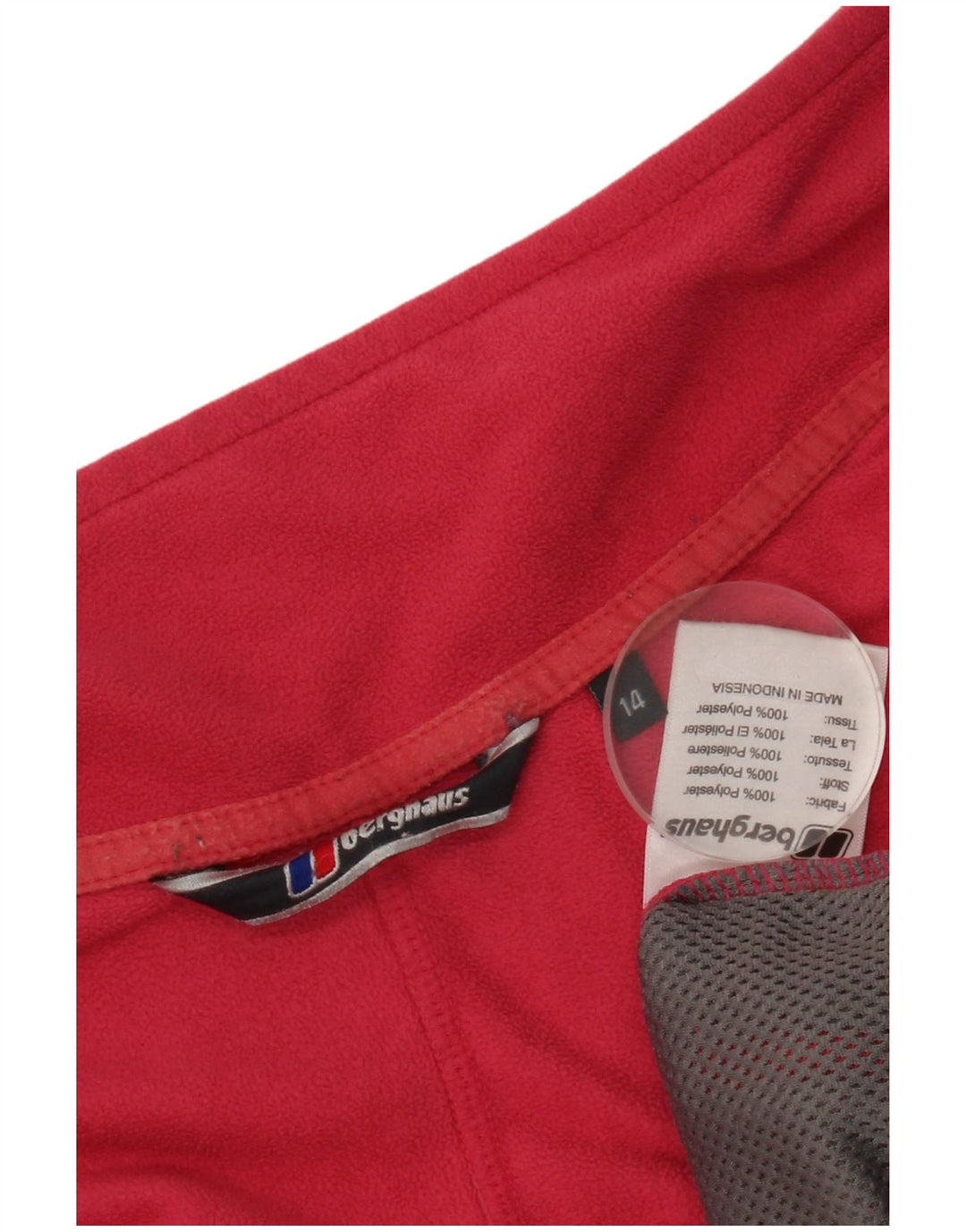 Berghaus Womens Fleece Jacket UK 14 Medium Pink Polyester