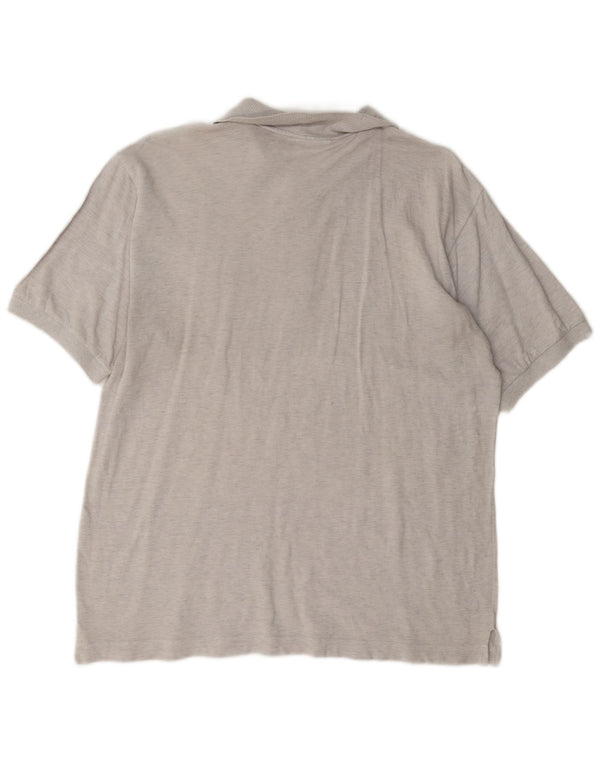 Sergio Tacchini Mens Polo Shirt IT 50 Medium Grey Cotton