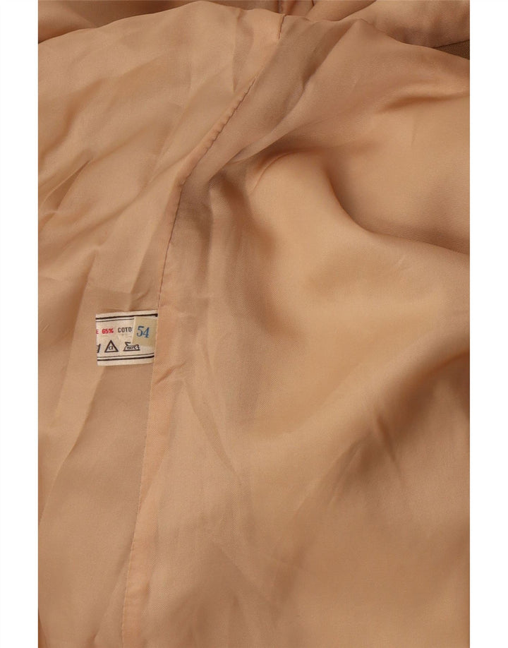 Vintage Herren Trenchcoat UK 38 Medium Beige Polyester