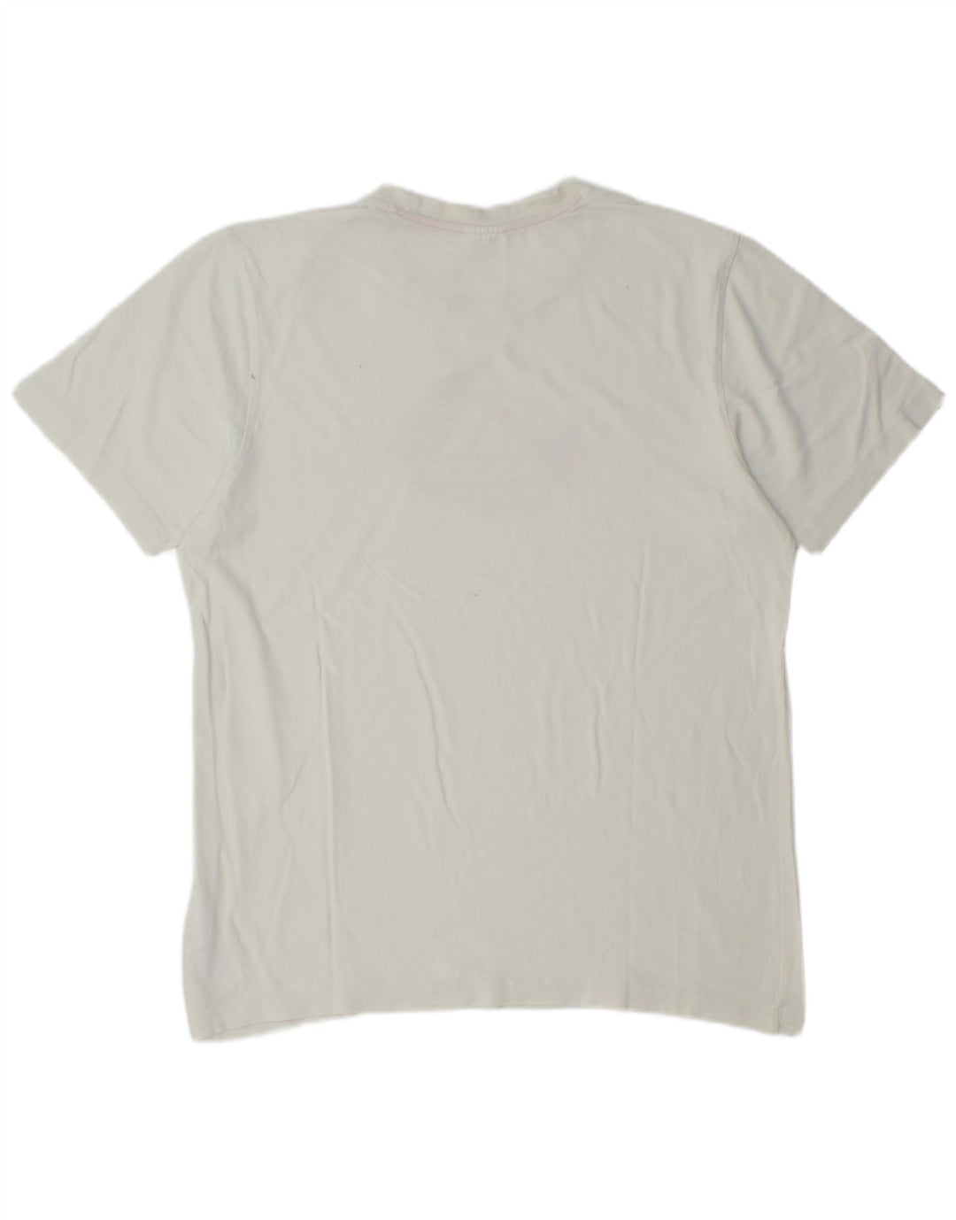 ADIDAS Mens Graphic T-Shirt Top Medium White Cotton