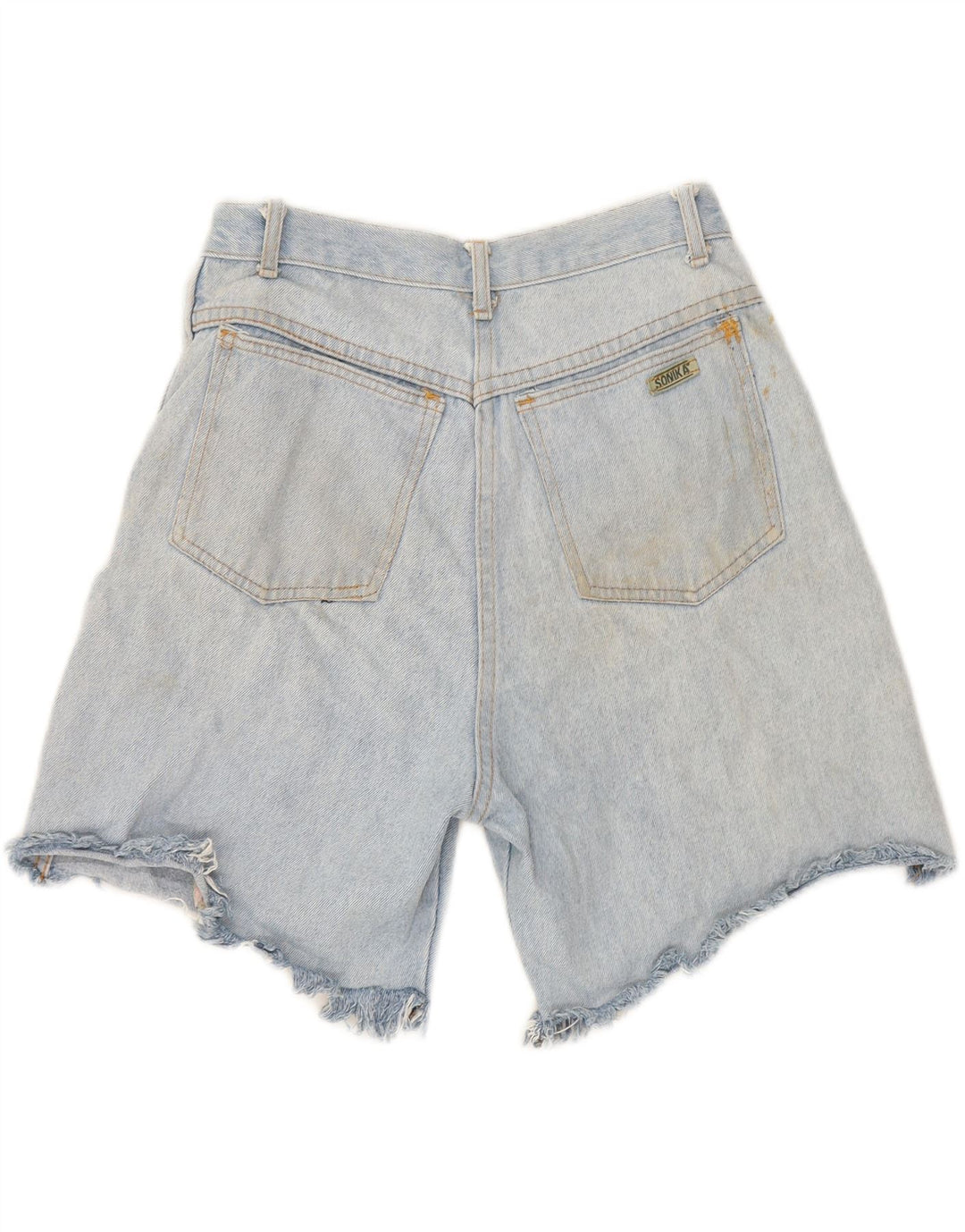 VINTAGE Womens Denim Shorts W28 Medium Blue Vintage Vintage and Second-Hand Vintage from Messina Hembry 