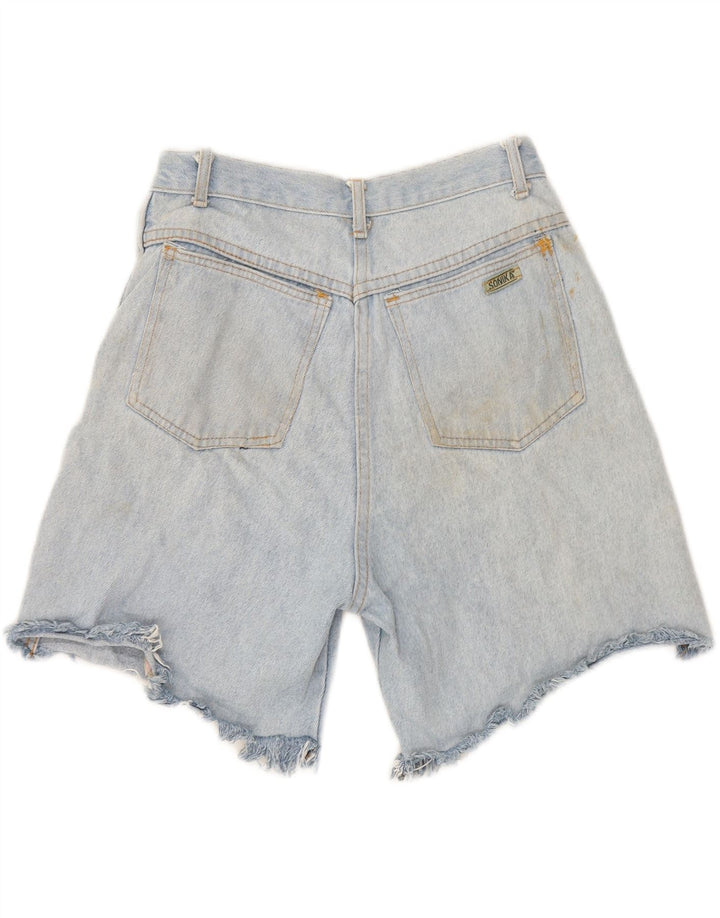 VINTAGE Womens Denim Shorts W28 Medium Blue Vintage Vintage and Second-Hand Vintage from Messina Hembry 