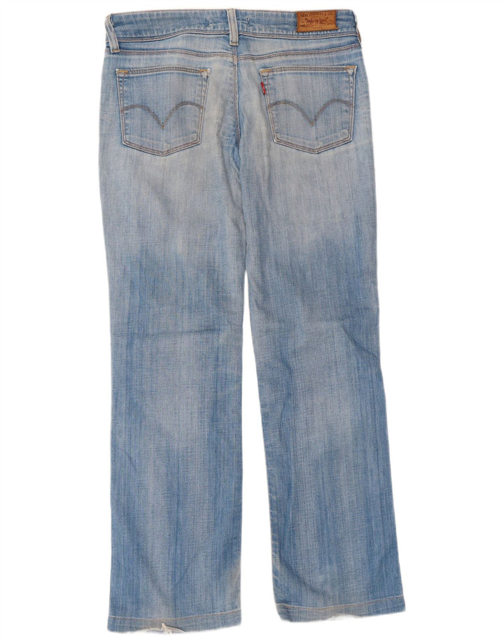 Levi's Womens 570 Straight Jeans W34 L29 Blue Cotton